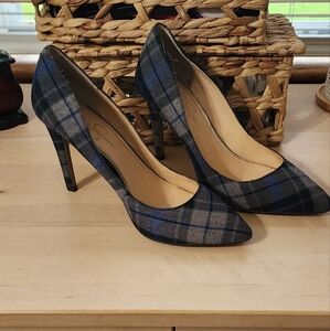 Jessica Simpson Plaid Pumps